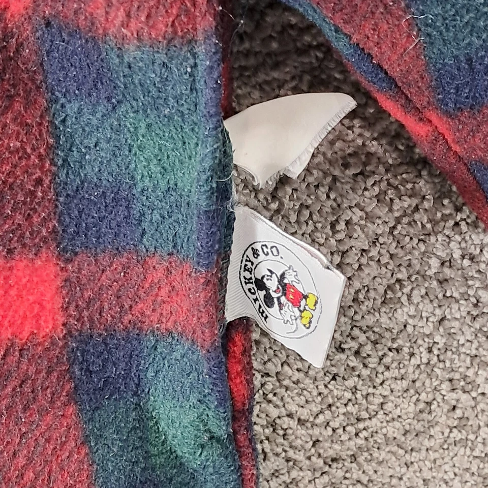 Chaqueta reversible vintage Mickey and Co para hombre al aire libre 1928 Disney a cuadros medida Foto 4 de 4