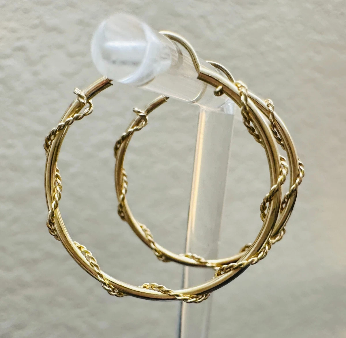 Wrap around hoop earrings sale