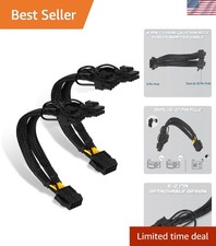 High Strength 8 Pin to Dual 8 Pin PCIe Power Adapter - Ideal for GPU Performance