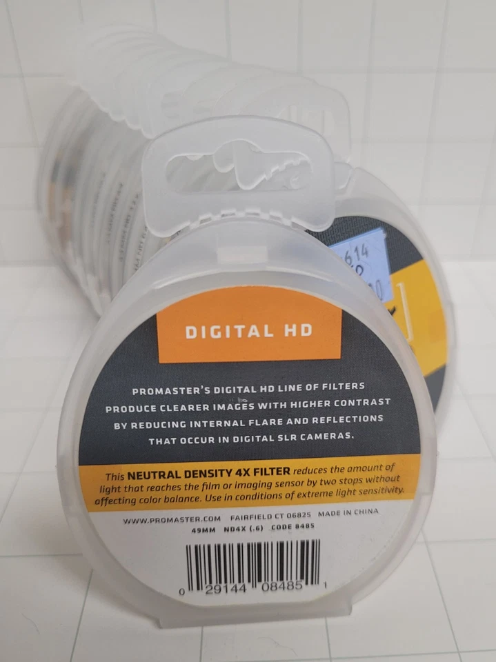 Promaster Digital HD Filter 49mm ND4x (.6) Code 8485 - Image 2 of 2