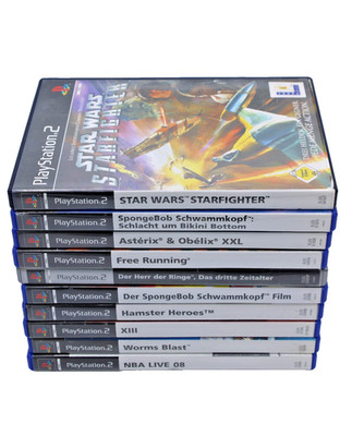 PS2 - Bundle 10 Spiele | Playstation 2 | CD`s poliert | Sponge Bob, Star Wars