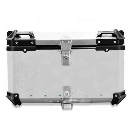 Motorrad Alu Top Case Bagtecs XB65 Aluminium 65 Liter silber gebraucht - Bild 1 von 4