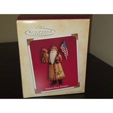 Hallmark North Pole Patriot Santa Keepsake Ornament 2004