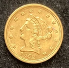 Pre Civil War 1852 $2.50 Gold Liberty Coin