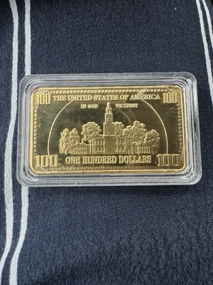 Atlantis Mint BENJAMIN FRANKLIN .999 FINE IRON Wafer Bar- 1 Troy