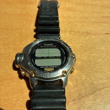 Casio Dep-500 Log Memory Depth Meter Divers Watch 910 Two Tone
