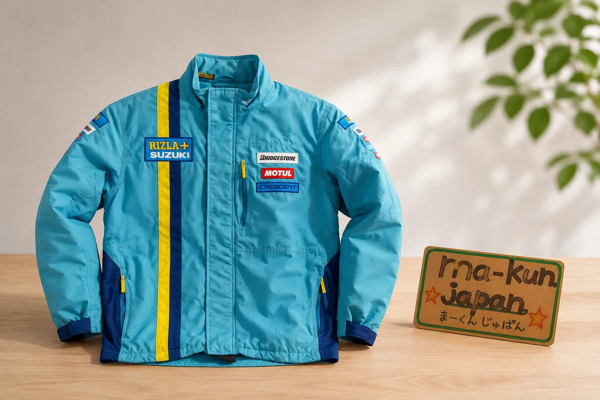 Rizla Suzuki MotoGP Racing Team Jacket XL Vintage Blue Full Zip