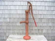 Large Antique BAKER Industrial Hand Water Pitcher Well Pump Off Grid Homestead