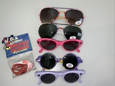 OCCHIALI DA SOLE PER BAMBINI nuovi, 5 pezzi, vari modelli, lenti UV400, cinturino per occhiali