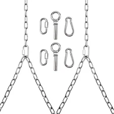 2 Pack 304 Stainless Steel Hanging Porch Swing Chain Kit 700 Lbs Heavy Duty