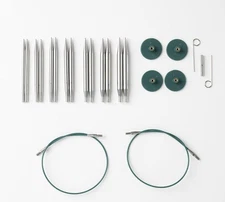 ₭nit Picks Options 2-3/4" Short Metal Stainless Steel Interchangeable