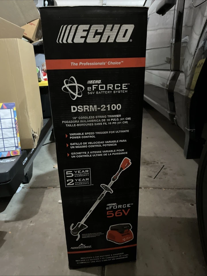 ECHO Cordless String Trimmer 16" 56V Brushless Cordless w/ Battery + Charger New - Image 3 of 4