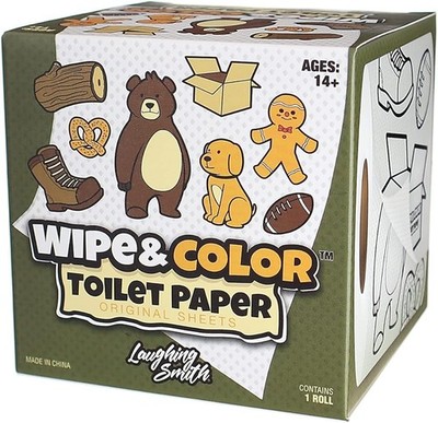 (Free Duty Tax) Laughing Smith Funny Toilet Paper Novelty Tissue Roll with C