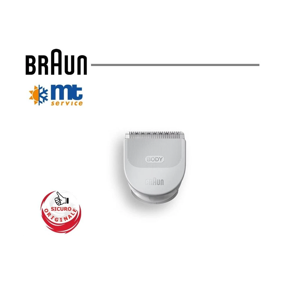 BRAUN-ORAL-B - CURA CORPO TESTINA PER CORPO IN METALLO GRIGIA 25mm - ORIGINALE BRAUN SERIE 58xx