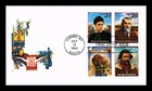 DR JIM STAMPS US COVER LEGENDS OF THE WEST FDC SETENANT HOUSE OF FARNAM CACHET