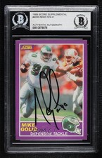 BAS 1989 Score Supplemental Mike Golic #403S BGS Authentic Auto ow6