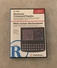 Vintage Electronic Crossword Puzzle Handheld System 60-2685 (RadioShack) Tested