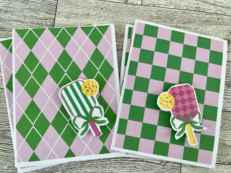 PICKLEBALL Note Card Set (12) FREE SHIPPING