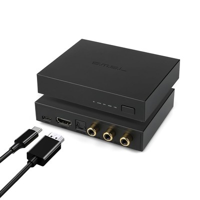 SMSL PS100 Digital to Analog Audio Converter, USB/Optical/Coaxial/HDMI ARC to...