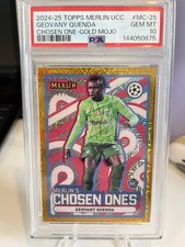 2024 Topps Merlin UCC Geovany Quenda Gold Mojo Rookie Chosen One /50 PSA 10