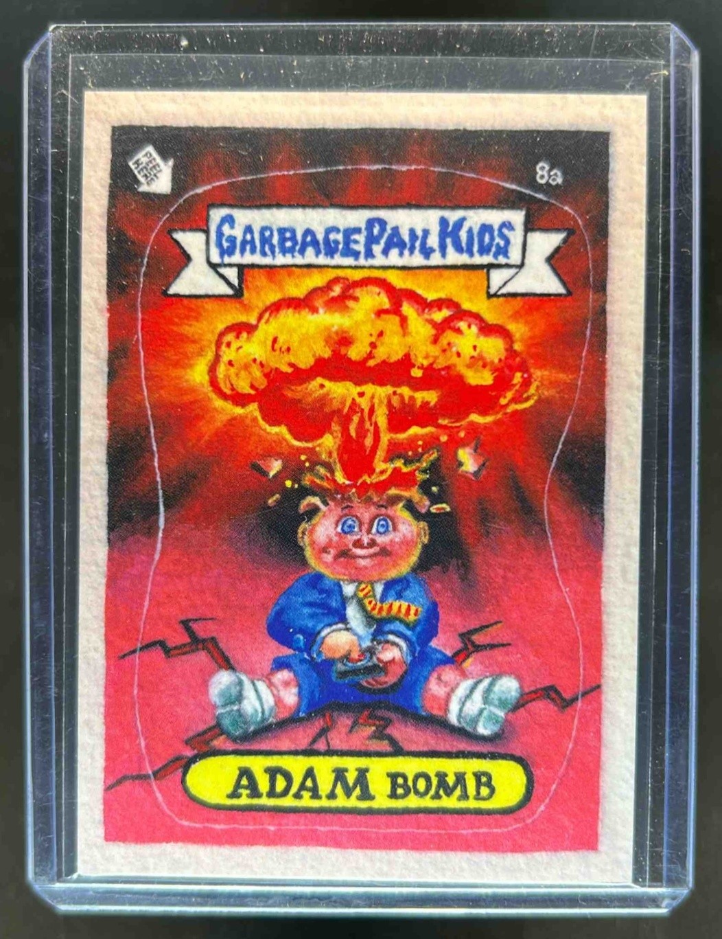 1985 Topps Garbage Pail Kids Series 1 Adam Bomb #8a