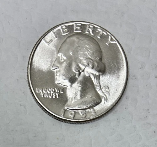 1953 Silver Washington Quarter, Brilliant Uncirculated