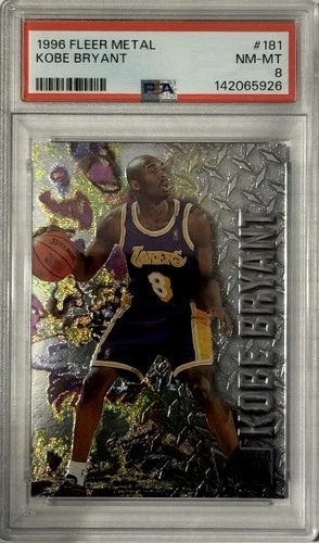 1996-97 Fleer Metal - Kobe Bryant #181 (RC) PSA 8