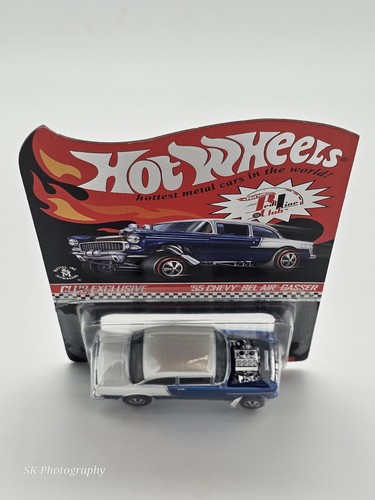 2016 Hot Wheels Rlc '55 CHEVY BEL AIR GASSER (Blue) #2122/5500 *Loose Blister - Foto 5 di 7