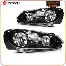Par de faros con bombilla para Volkswagen GTI Golf Jetta Sportwagen 2010-2014 (MK6)