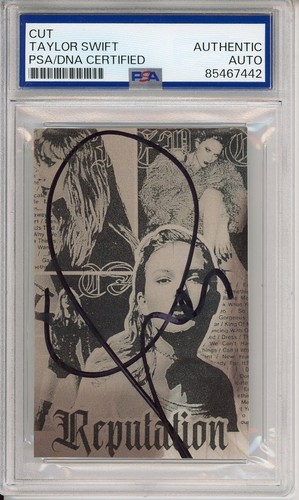 TAYLOR SWIFT Signed Reputation Album Cover Cut PSA DNA COA Authentic ...