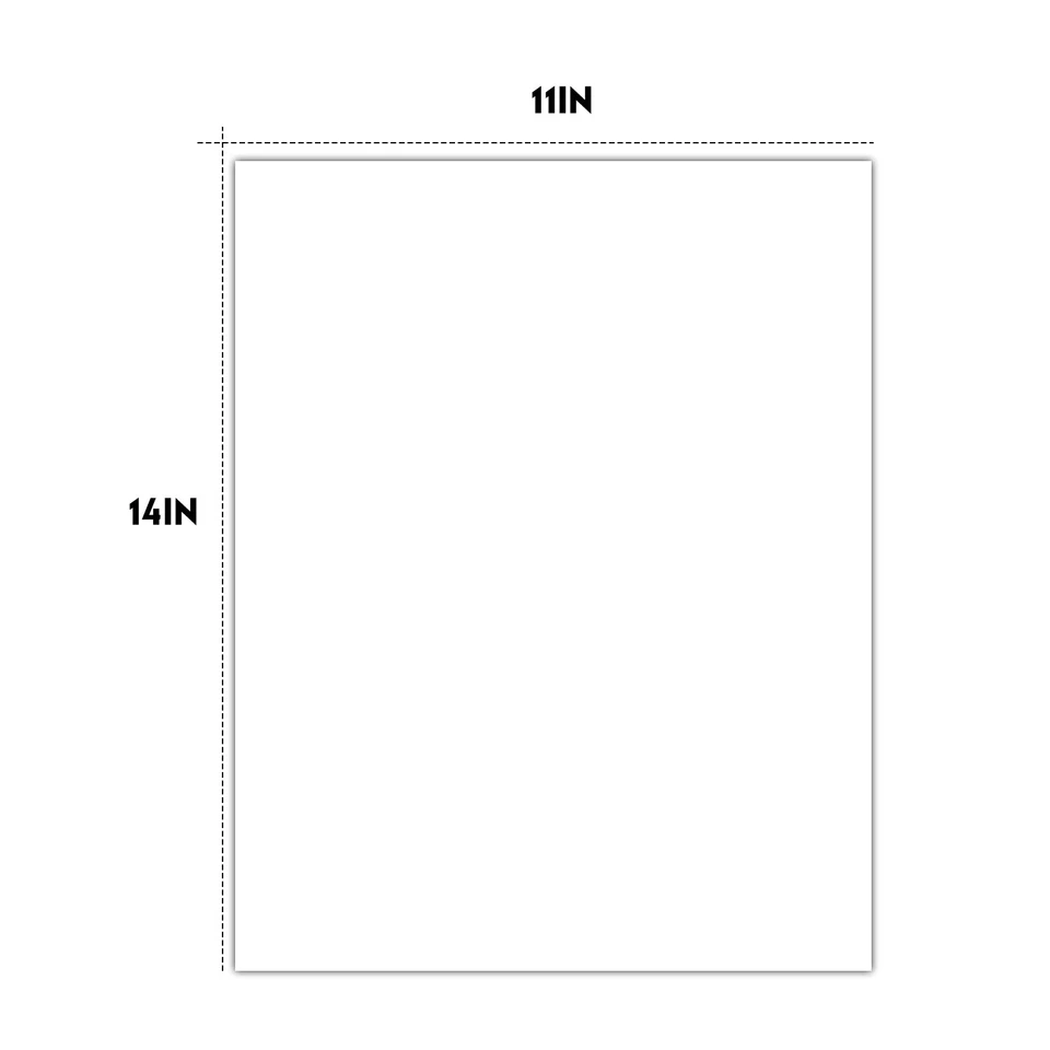 Paquete de 50 tableros tapetes blancos 11x14 sin cortar hoja completa para fotos, marcos, manualidades Foto 2 de 4