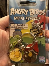 Angry Bird Keychain Red Bird, Black Bird, White Bird And Green Pig