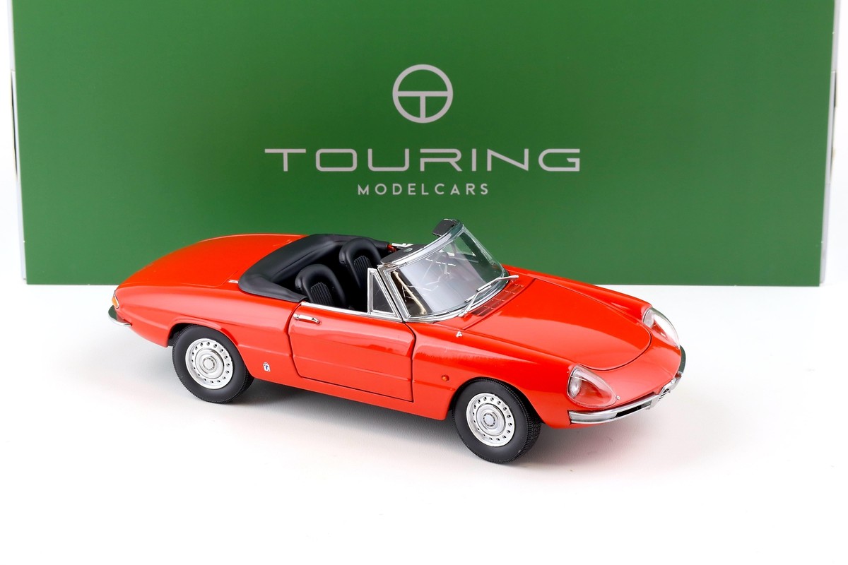 ダイキャスト　1/18  ALFA ROMEO SPIDER Diecast model cars Alfa Romeo Spider 1/18 Welly black capote