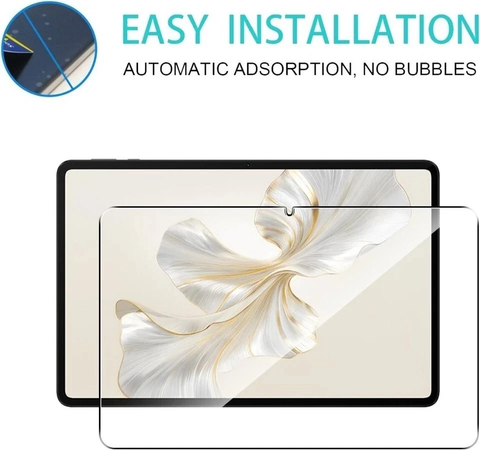 2 Tempered Glass For Honor Pad 9 x8a X8 Screen Protector 11" 11.1" 12.1" 2023/24 - Image 3 of 4