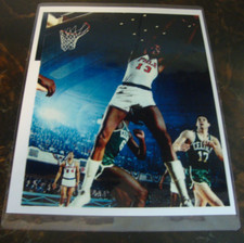 1960'S WILT CHAMBERLAIN - RARE LAMINATED PHOTOGRAPH - PHILADELPHIA WARRIORS