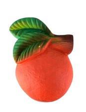 Miller Studio Chalkware Orange Fruit Wall Plaque Plaster Kitchen Decor 5x6"