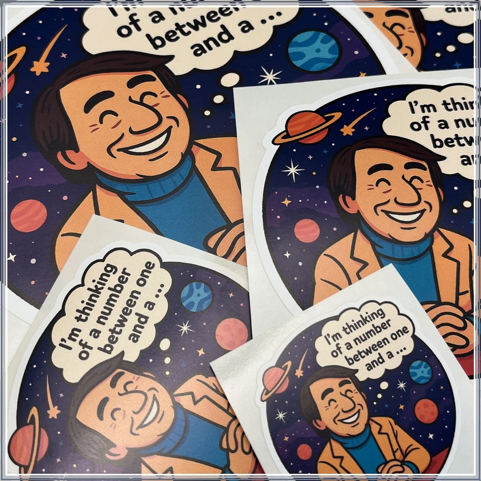 Pegatina de pensamiento cósmico humorístico Carl Sagan para computadora portátil elige tu tamaño 2-6 pulgadas Foto 3 de 3