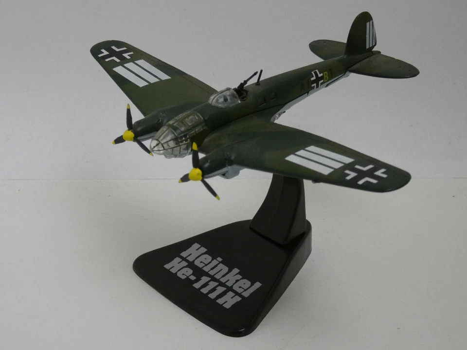 Miniature Atlas Avion Heinkel HE-111H Collection Echelle 1/144e - Photo 2/2
