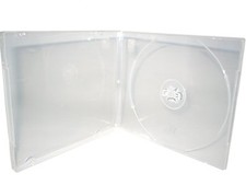200 New 10.4mm Super Clear Single Poly CD Cases w/Sleeve  M-Lock Hub FD1010