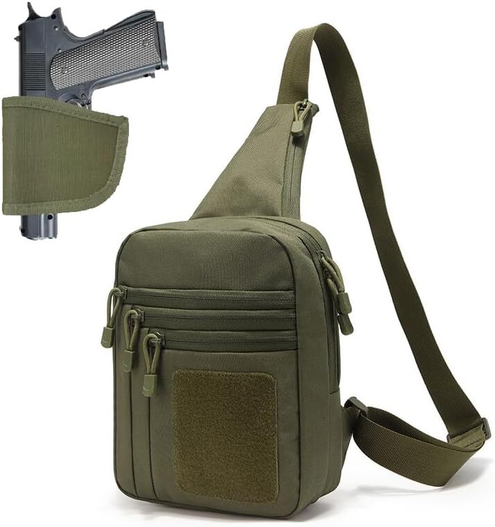 Crossbody Handguns Bag for Men Gun Concealed Carry Shoulder Chest Pack