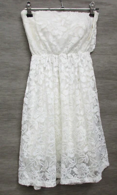 Madonna  Sommerkleid / Kleid Spitze in wollweiß  Gr S   / made in italy - Bild 1 von 2