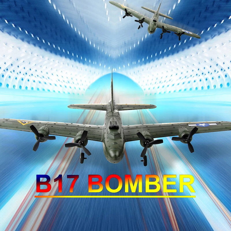 2.4G RC Remote Plane Bomber Glider Fixed-Wing B17 Fighter Toy RTF Drop-Resistant - Image 4 of 4