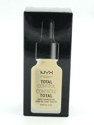 NYX Professional Total Control Drop Foundation TCDF06 Vanilla .43 Oz/13 mL NEW