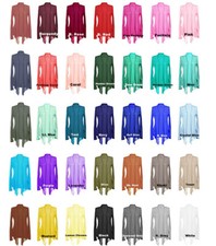 Long Sleeves with Pocket Shawl Collar Open Drape Cardigan Sz. S 3XL