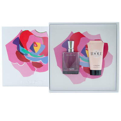 Lancome MIRACLE Geschenkset 30 ml EdP Spray + 50 ml Lancome Idole Bodylotion
