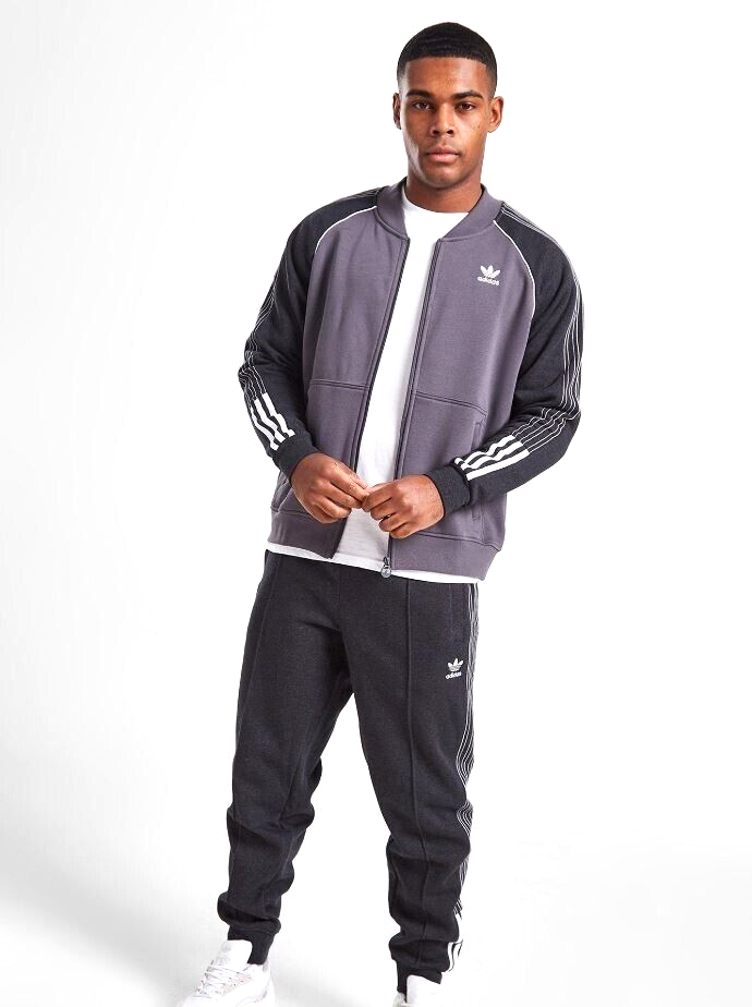 NEW MENS ADIDAS ORIGINALS SUPERSTAR FLEECE TREFOIL TRACK JACKET