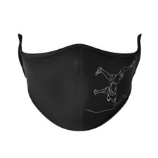 New Black Break Hip Hop Street Dancer DANCE MASK Face Cover Adult S/M adjust