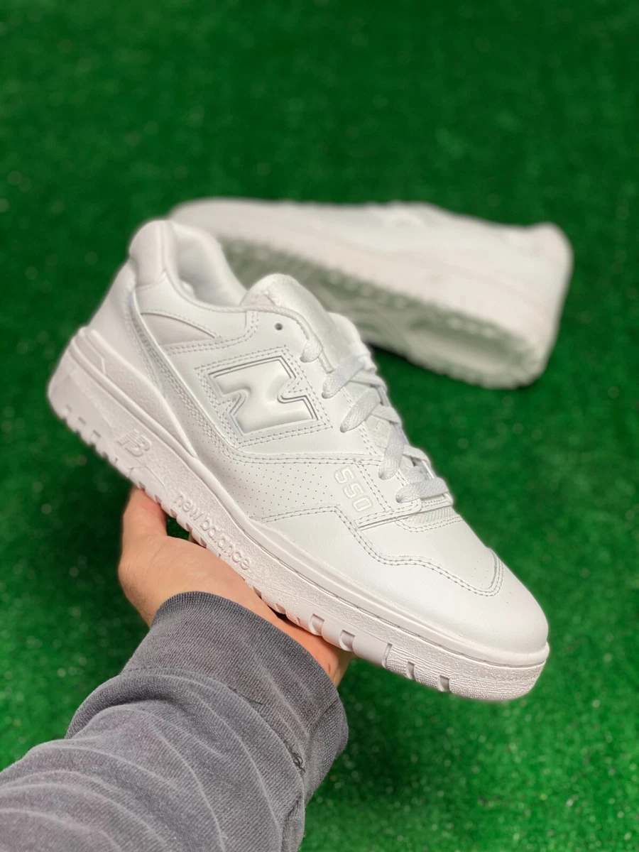 New Balance 550 Mens Triple White Leather Shoes BB550WWW BRAND NEW All Sizes