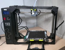 LulzBot TAZ WorkHorse with upgraded magnetic flexi build plate - works good