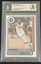 Patrick Beverley Signed 2021-22 Panini NBA Hoops #126 BAS Beckett Autograph Card